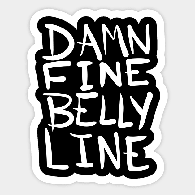 Fine Line - white Sticker by Toni Tees